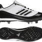 Chuteiras de beisebol Adidas Excel 365 masculinas, brancas/pretas, tamanho 12,5 D, médio, EUA
