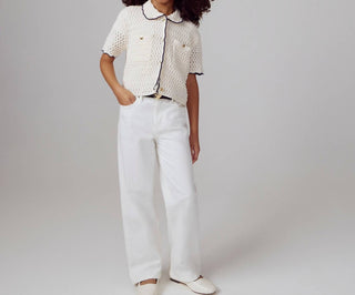 J.Crew - Calça Jeans Slim Wide Leg para Meninas
