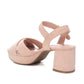 Xti - Women's Suede Heeled Platform Sandals