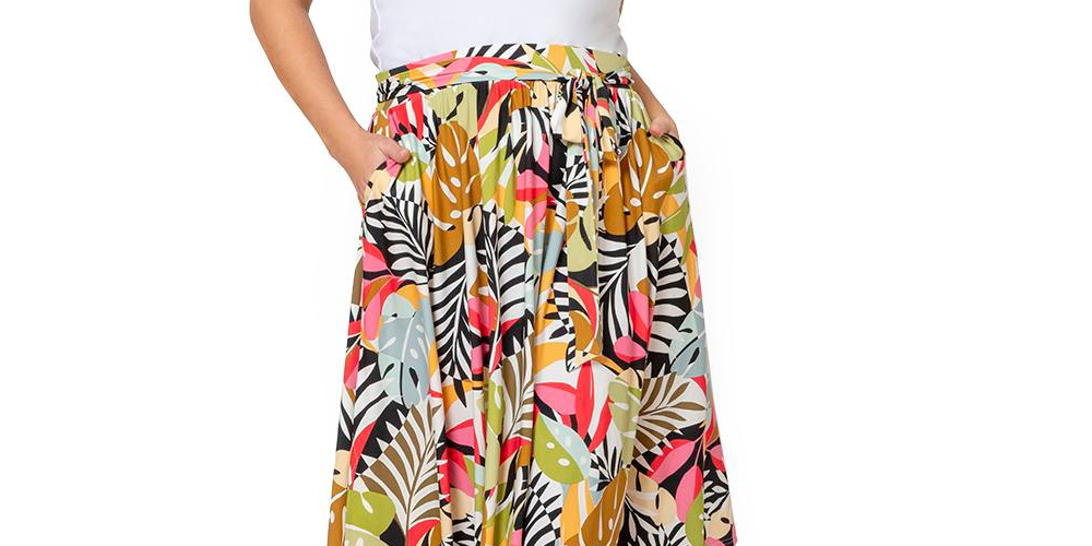 Saia Leota Mindy Feminina Preta Tamanho 3X