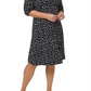 Vestido de malha Becca Sweetheart da Leota para mulheres, preto, tamanho 1X