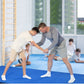 Tapete de ginástica dobrável multiuso BalanceFrom Fitness 120 x 48", azul