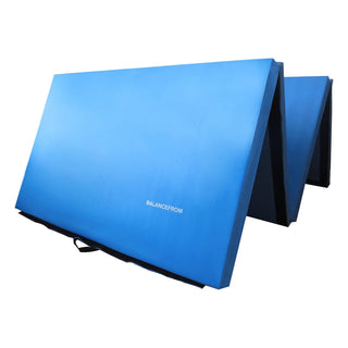 Tapete de ginástica dobrável multiuso BalanceFrom Fitness 120 x 48", azul