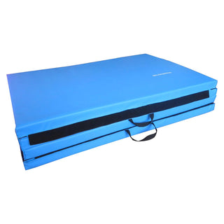 Tapete de ginástica dobrável multiuso BalanceFrom Fitness 120 x 48", azul