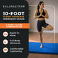 Tapete de ginástica dobrável multiuso BalanceFrom Fitness 120 x 48", azul