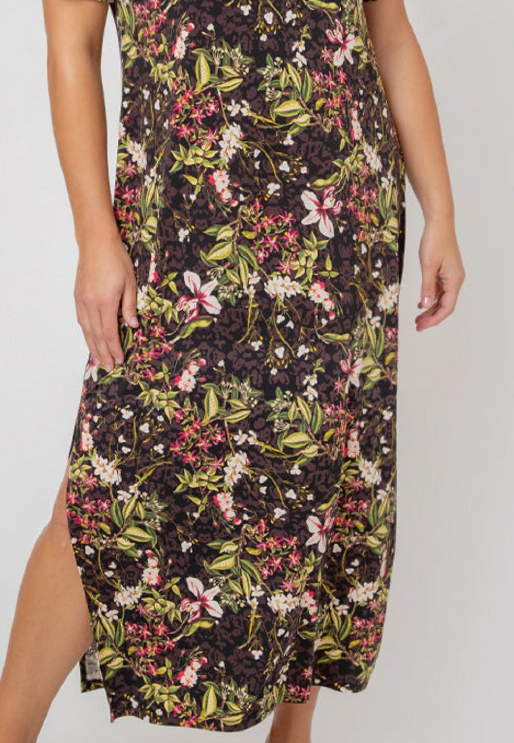 Vestido longo Eva feminino Leota marrom tamanho 2X