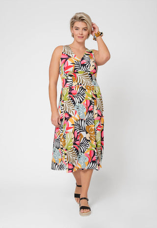 Vestido Leota Feminino Rosemary Preto Tamanho 3X