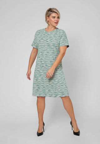 Vestido Maddie Leota Feminino Verde Multicolorido (Curvo)