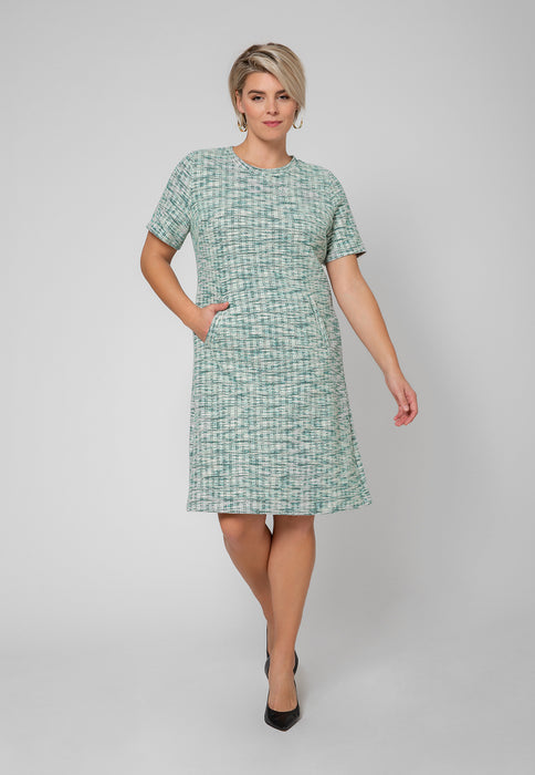 Vestido Maddie Leota Feminino Verde Multicolorido (Curvo)