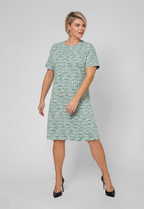 Vestido Maddie Leota Feminino Verde Multicolorido (Curvo)