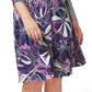 Vestido envelope floral feminino Leota roxo tamanho 3X