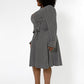 Vestido Rosalia Feminino Leota Cinza Tamanho 1X