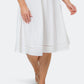 Vestido de malha com ilhós Genesis para mulheres Leota, branco, tamanho 1X