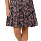 Vestido Serenity Feminino Leota em Confete Floral Preto Multi 1X Lord &amp; Taylor Multi Tamanho 1X