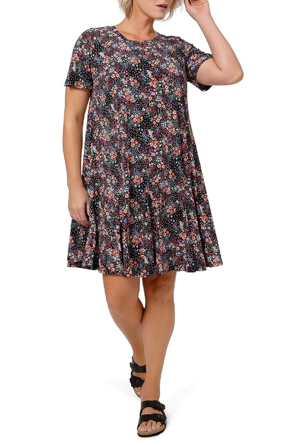 Vestido Serenity Feminino Leota em Confete Floral (Curvo)
