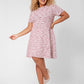 Vestido Mackenzie de manga curta feminino Leota em rosa multicolorido (curvo)