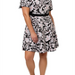 Vestido floral Mackenzie feminino Leota, preto, tamanho 1X