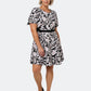 Vestido Mackenzie Fit and Flare para mulheres Leota, preto, tamanho 3X