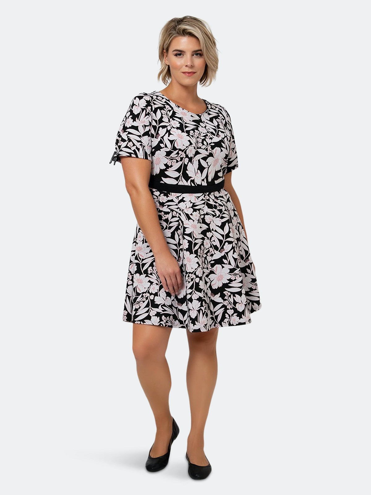 Vestido Mackenzie Fit and Flare para mulheres Leota, preto, tamanho 3X