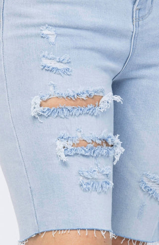 Judy Blue - Bermuda com corte de cintura alta