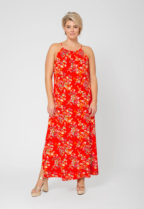 Vestido longo Cameron feminino Leota vermelho