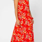 Vestido longo Cameron feminino Leota vermelho