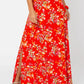 Vestido longo floral Cameron da Leota para mulheres, rosa, tamanho 3X