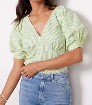 Santuário - Blusa de popeline com decote em V