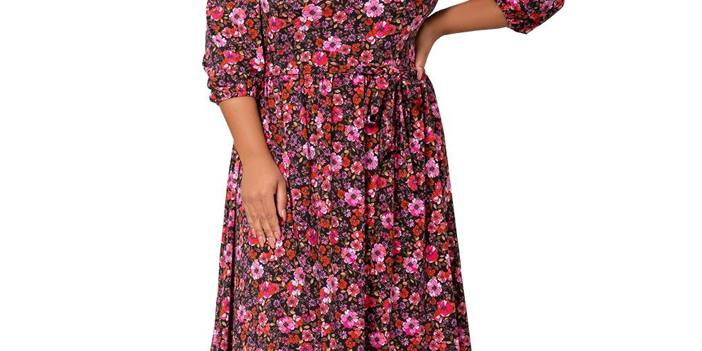 Vestido Iman Feminino Leota Rosa Tamanho 2X
