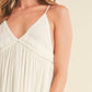 Aemi + Co - Ruched Plunge Mini Cami Dress