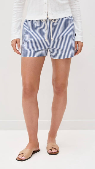 Perfectwhitetee - Riley Cotton Poplin Stripe Short