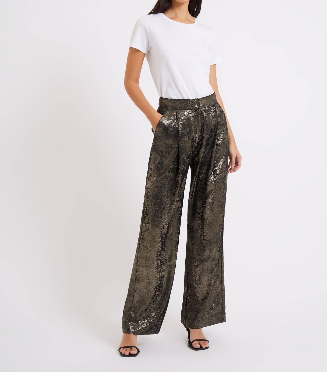 French Connection - ALARA MOLTEN SUIT TROUSERS
