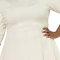 Vestido feminino Leota Katherine Jacquard com ajuste e abertura frontal, tamanho 3X