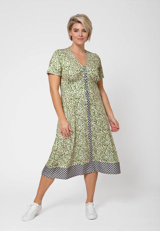 Vestido Francesca MIDI Leota Feminino Verde Tamanho 3X