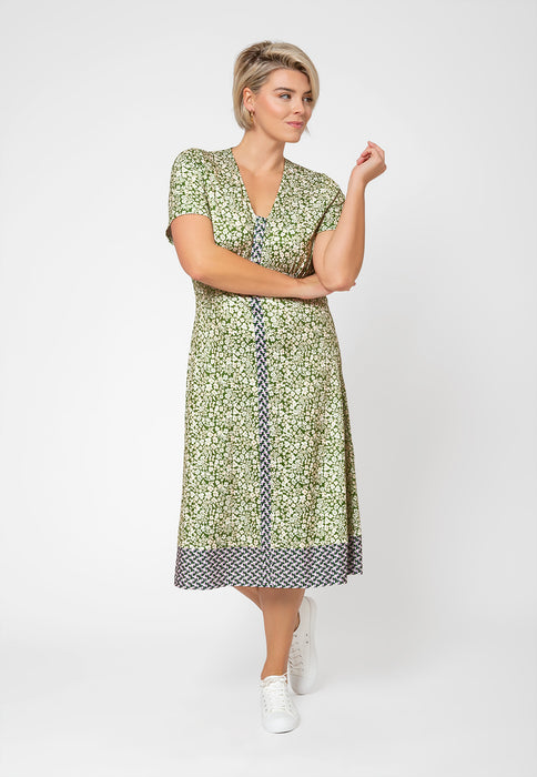 Vestido Francesca MIDI Leota Feminino Verde Tamanho 3X