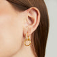 Dean Davidson - Women's Petite Pave Drop Hoop Earring