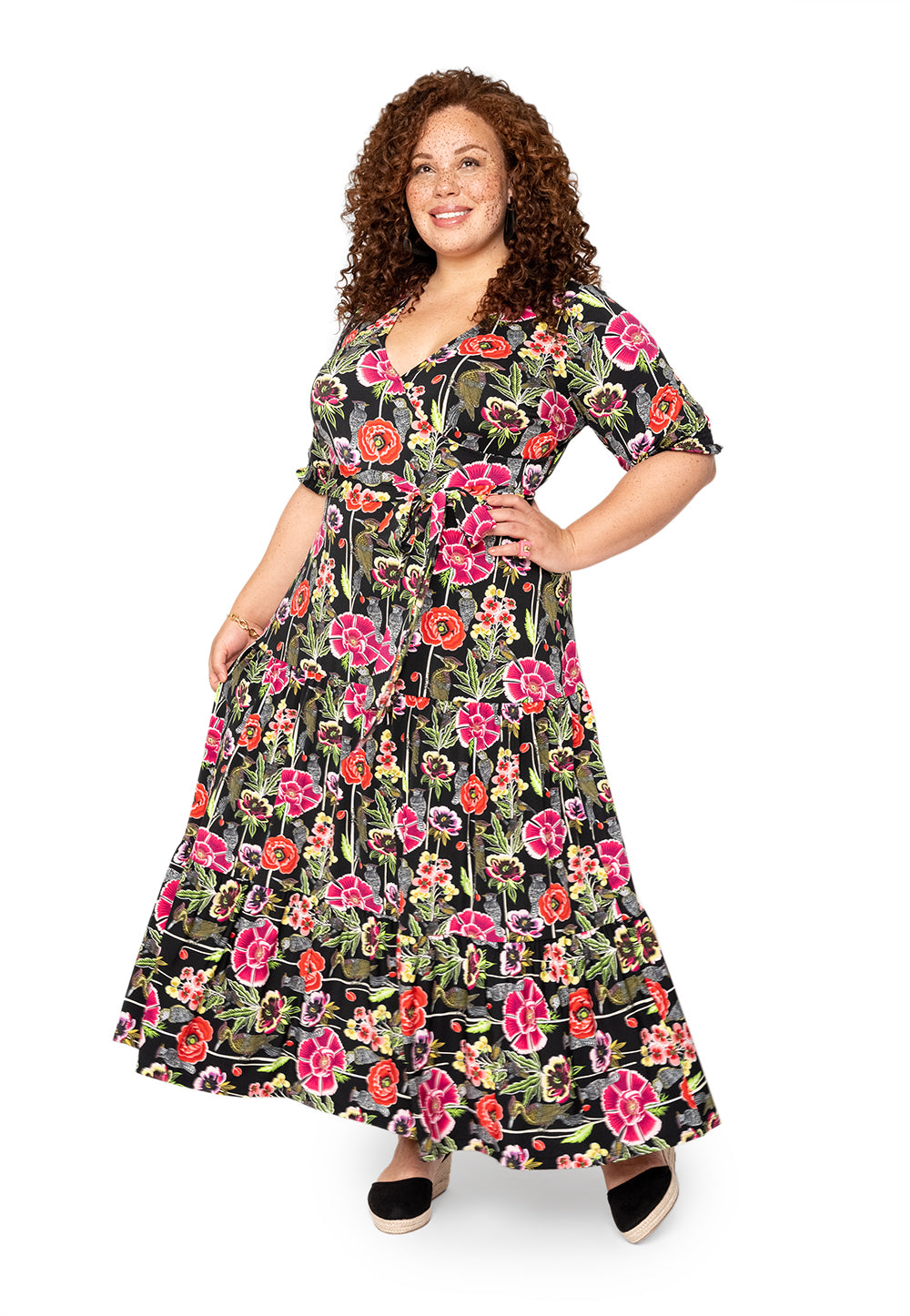 Vestido envelope falso Marlo da Leota para mulheres