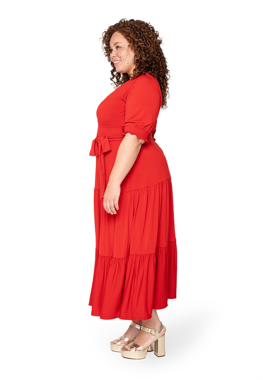 Vestido envelope falso Marlo da Leota para mulheres