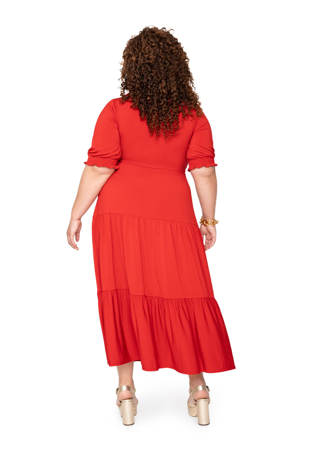 Vestido envelope falso Marlo da Leota para mulheres