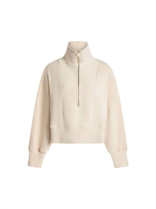 Varley - Blusa Ramona com meio zíper