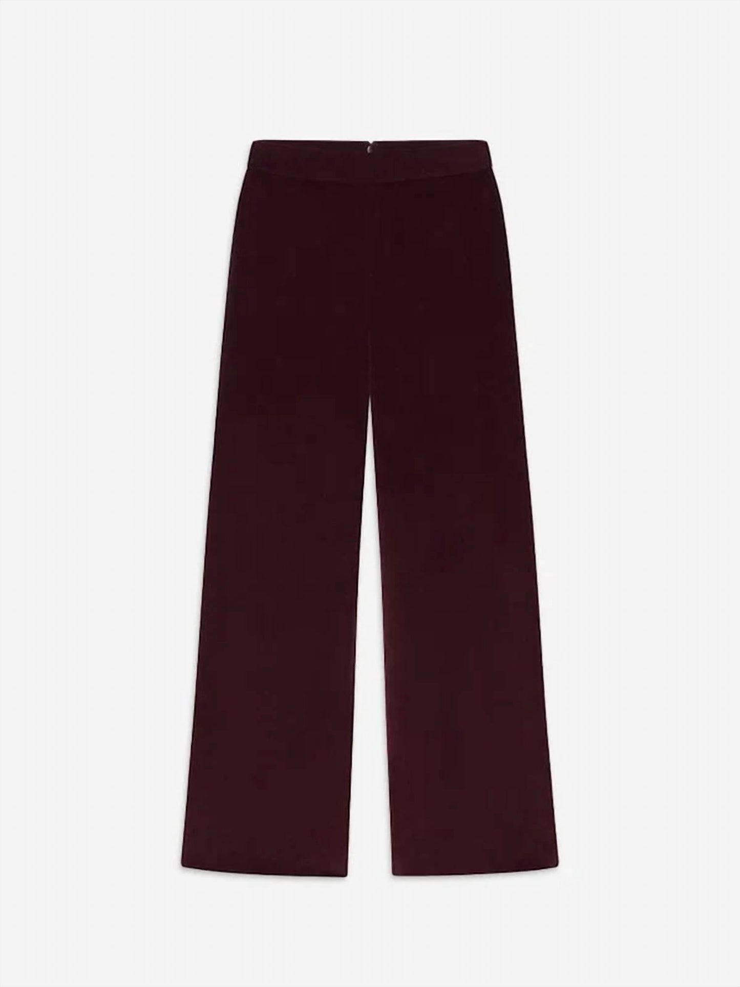 Frame - Cropped Velvet Wide Leg Pant