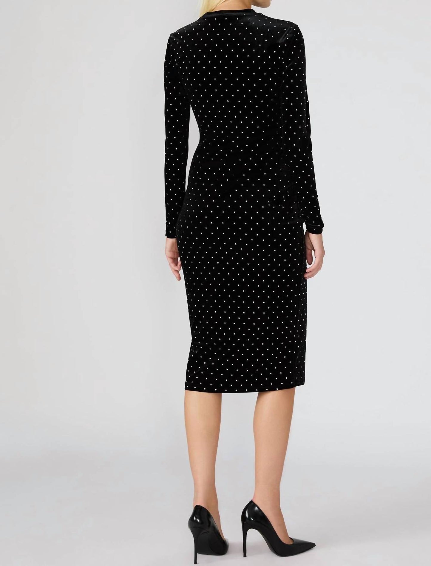Steve Madden - Hailee Studded Velvet Midi Dress