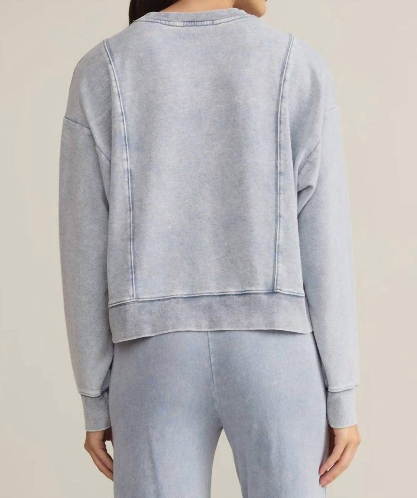 Z Supply - Lax Knit Denim Sweatshirt