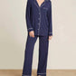 Barefoot Dreams - Luxe Milk Jersey Piped Pajamas
