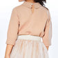 Deux Par Deux - Collared Three-Quarter Knit Top