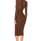 Bardot - Aliyah Long Sleeve Midi Dress