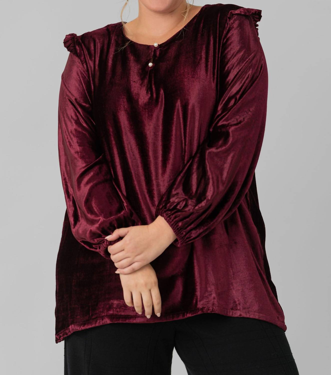Emily Lovelock - Hazel Long Sleeve Top - Plus