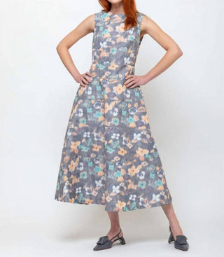 Odeeh - Vestido Midi Chiné Flores
