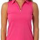 Golftini - Sleeveless Zip Polo Top