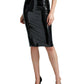 Commando - Women's Faux Patent Leather Midi Skirt